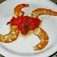 Garnelen mit Knoblauch-Tomaten-Sauce