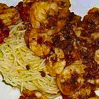 Garnelen in w&uuml;rziger Tomatensauce